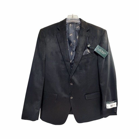 Ralph Lauren Other - Ralph Lauren Men's 40R Black Ultra Suede 2 Button Blazer Jacket Sport Coat NWT